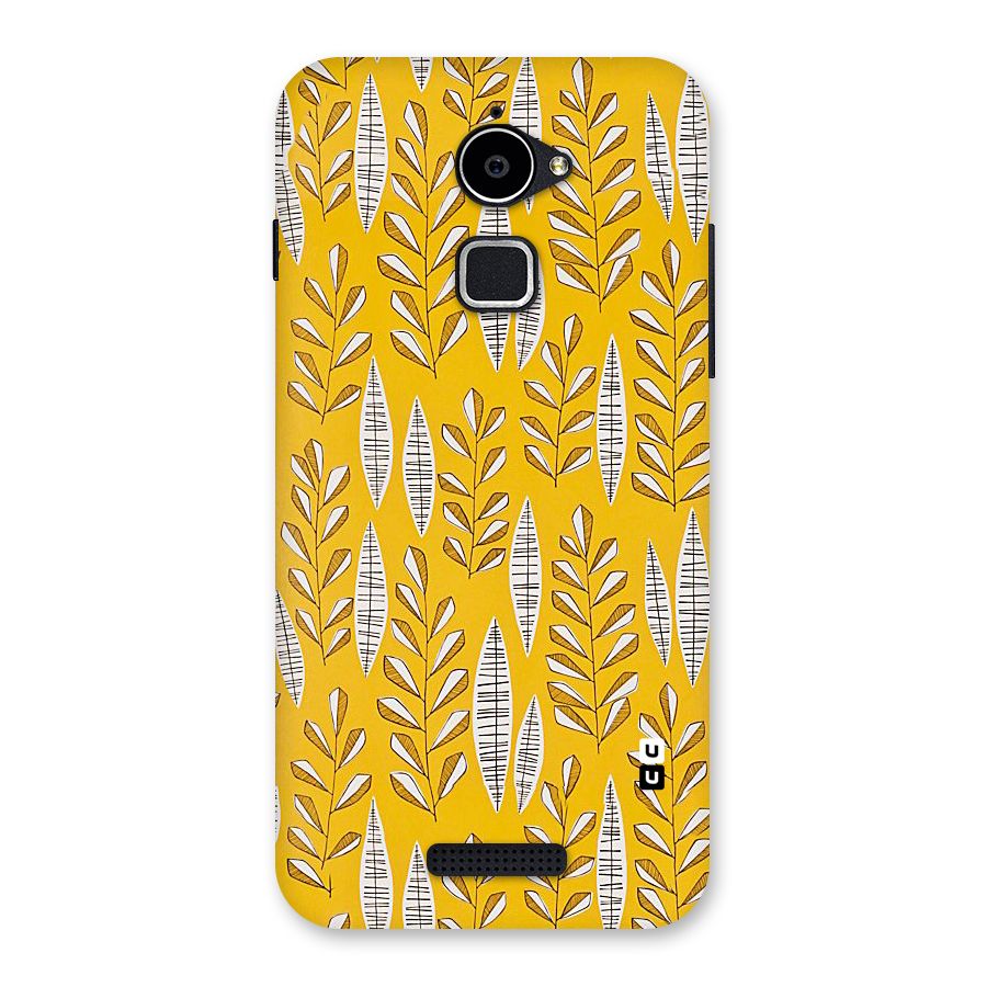 Yellow Leaf Pattern Back Case for Coolpad Note 3 Lite