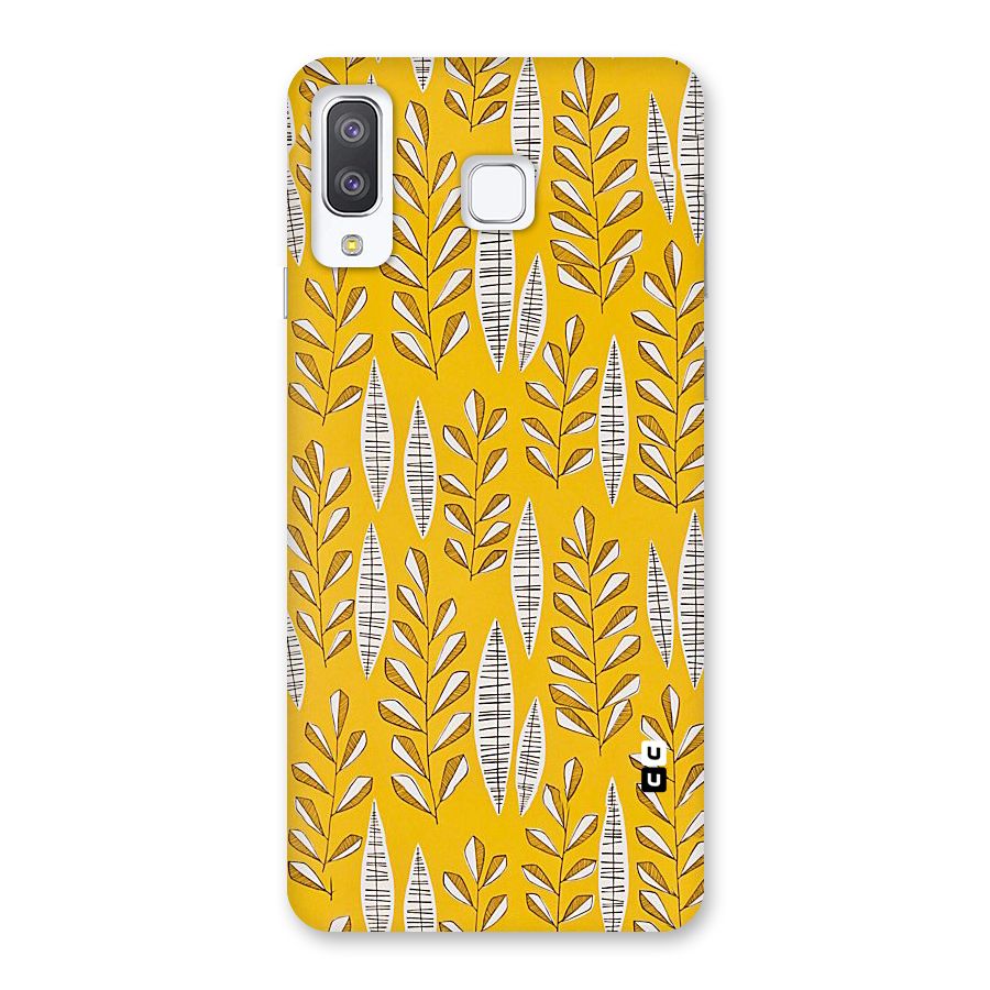 Yellow Leaf Pattern Back Case for Galaxy A8 Star