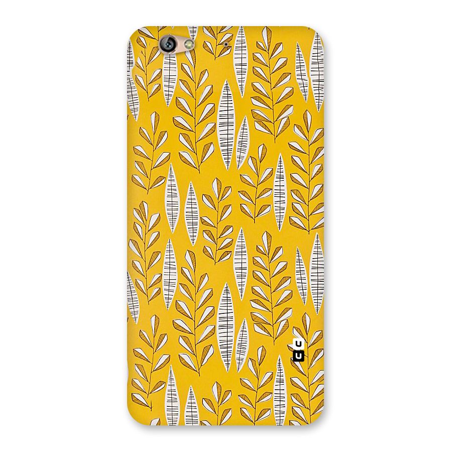 Yellow Leaf Pattern Back Case for Gionee S6