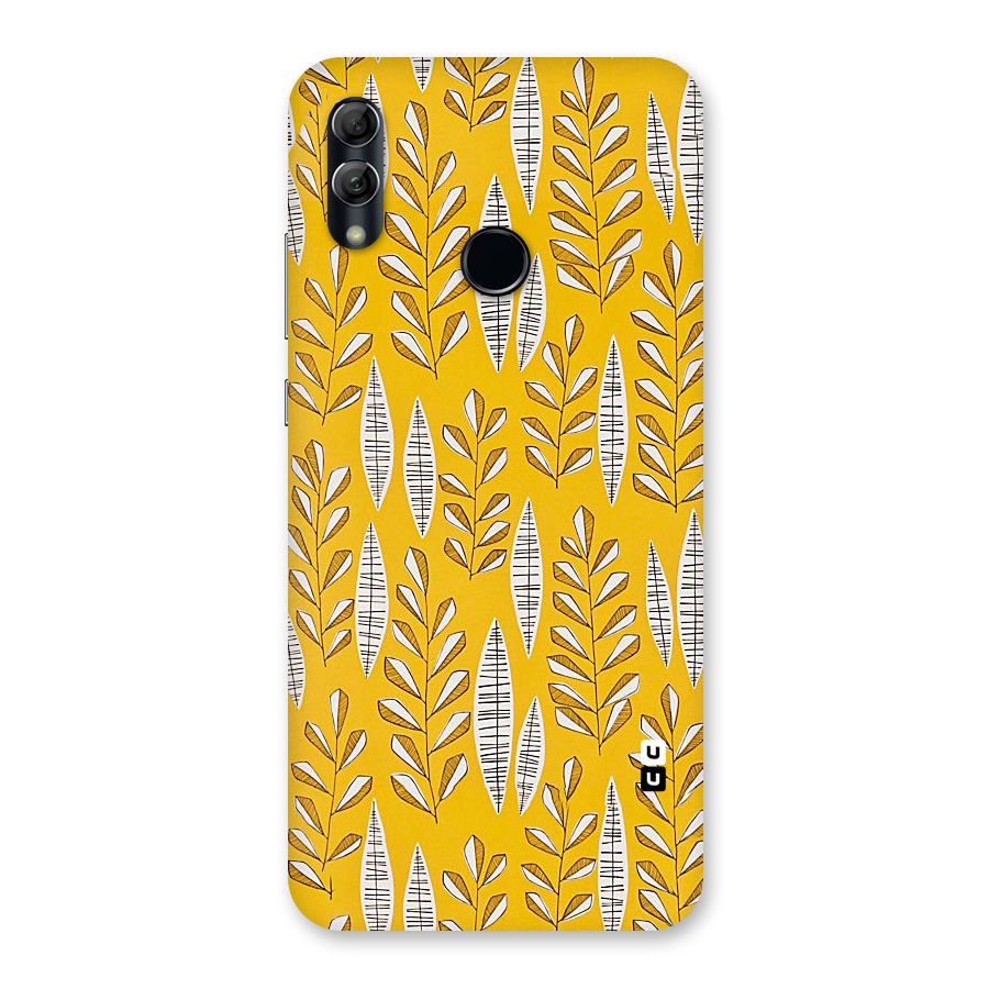 Yellow Leaf Pattern Back Case for Honor 10 Lite