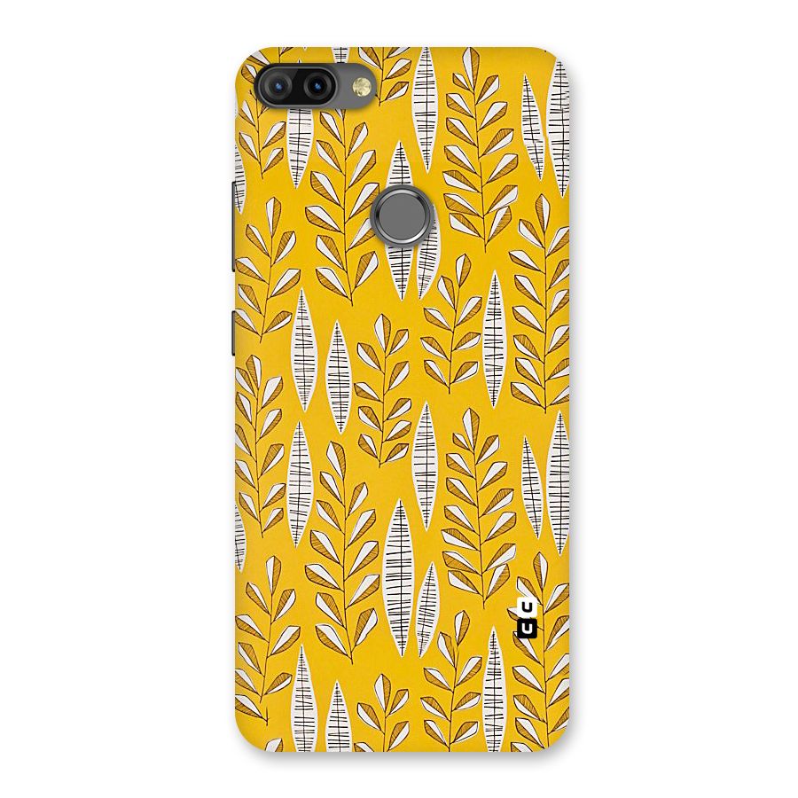Yellow Leaf Pattern Back Case for Infinix Hot 6 Pro