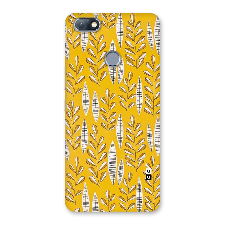 Yellow Leaf Pattern Back Case for Infinix Note 5