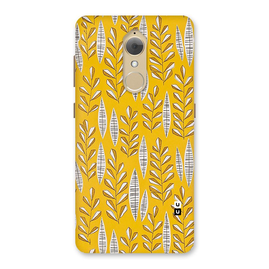 Yellow Leaf Pattern Back Case for Lenovo K8