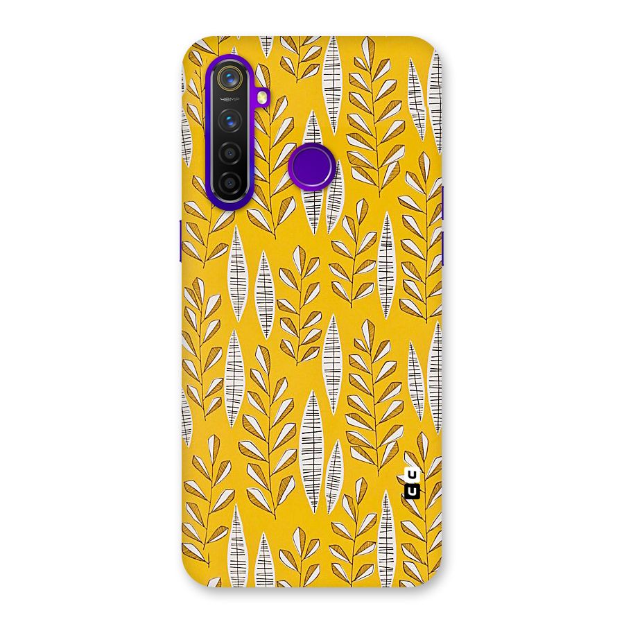Yellow Leaf Pattern Back Case for Realme 5 Pro