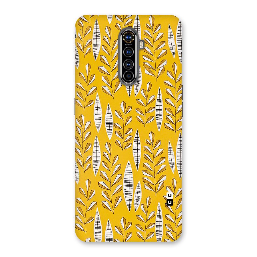 Yellow Leaf Pattern Back Case for Realme X2 Pro