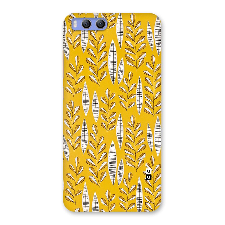 Yellow Leaf Pattern Back Case for Xiaomi Mi 6