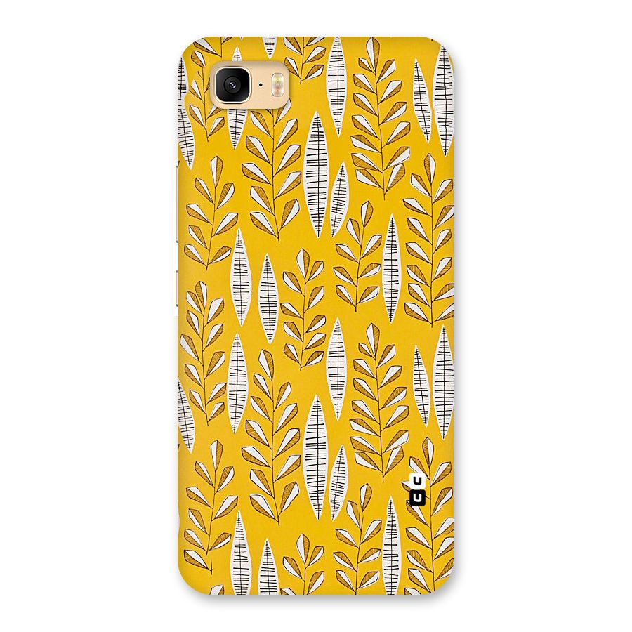 Yellow Leaf Pattern Back Case for Zenfone 3s Max