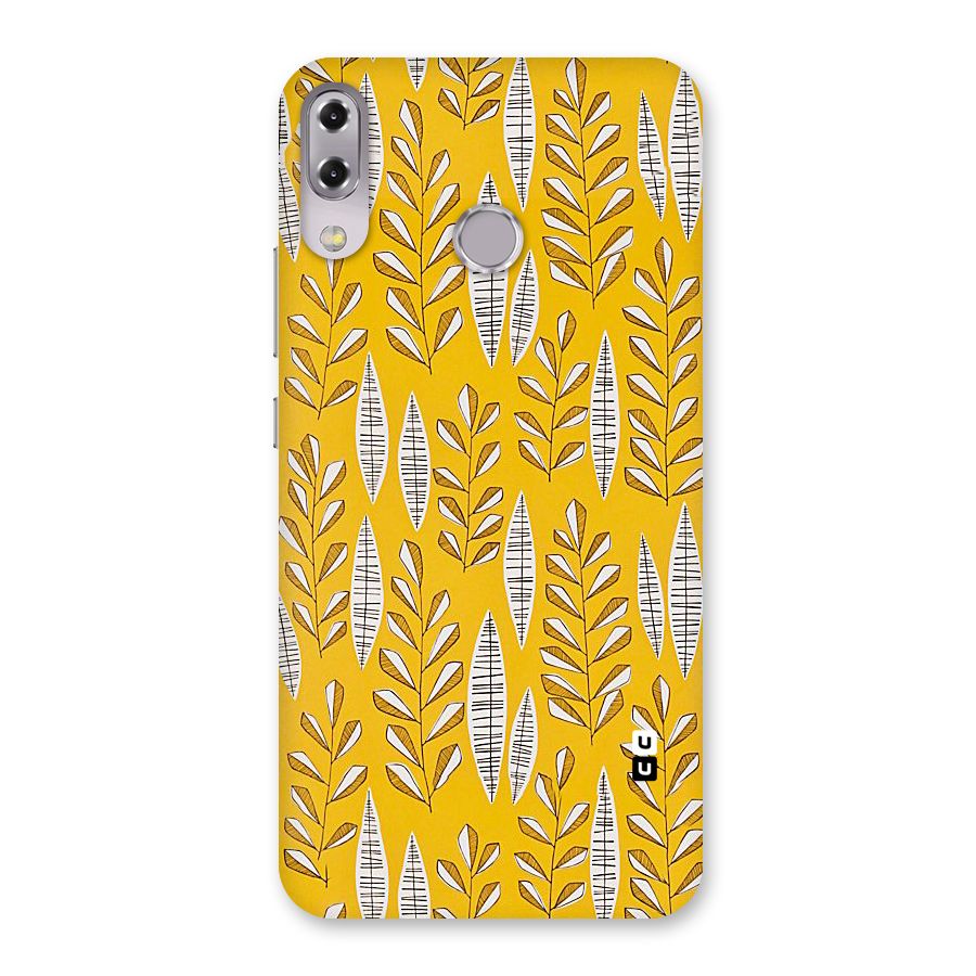 Yellow Leaf Pattern Back Case for Zenfone 5Z