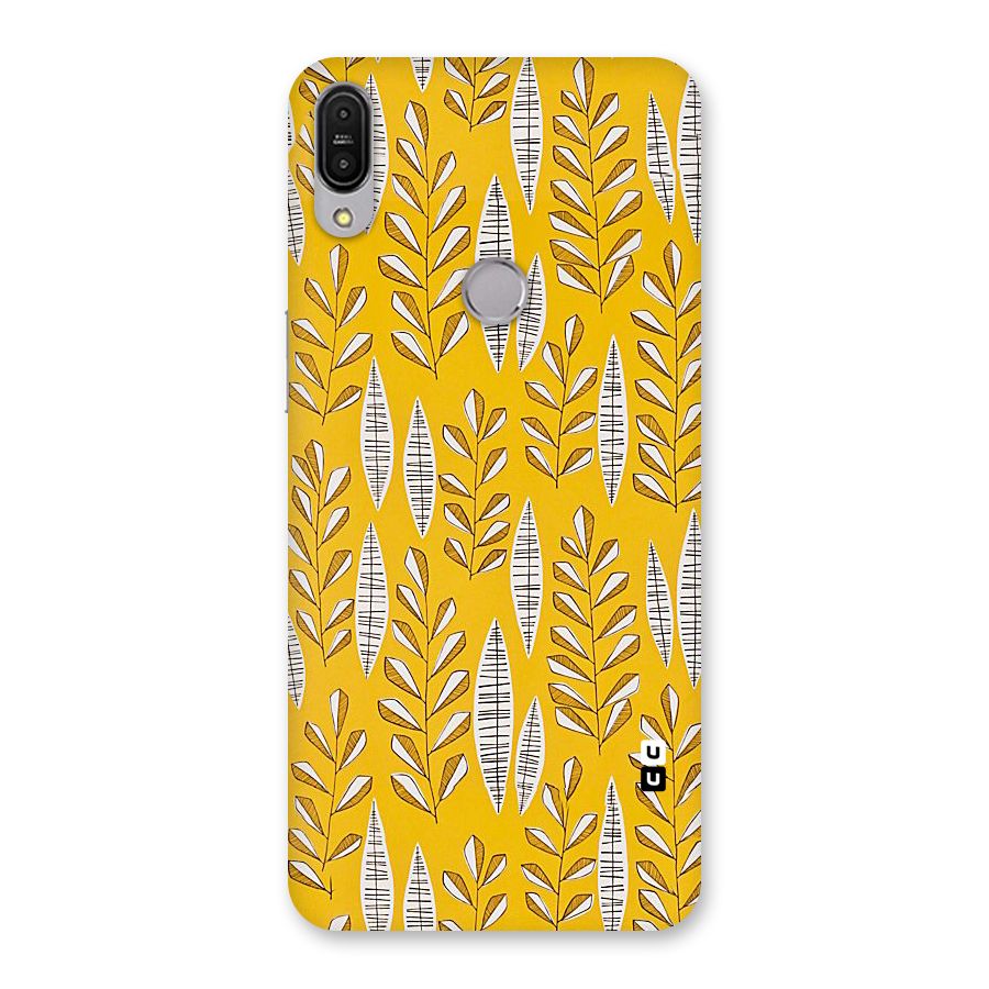 Yellow Leaf Pattern Back Case for Zenfone Max Pro M1