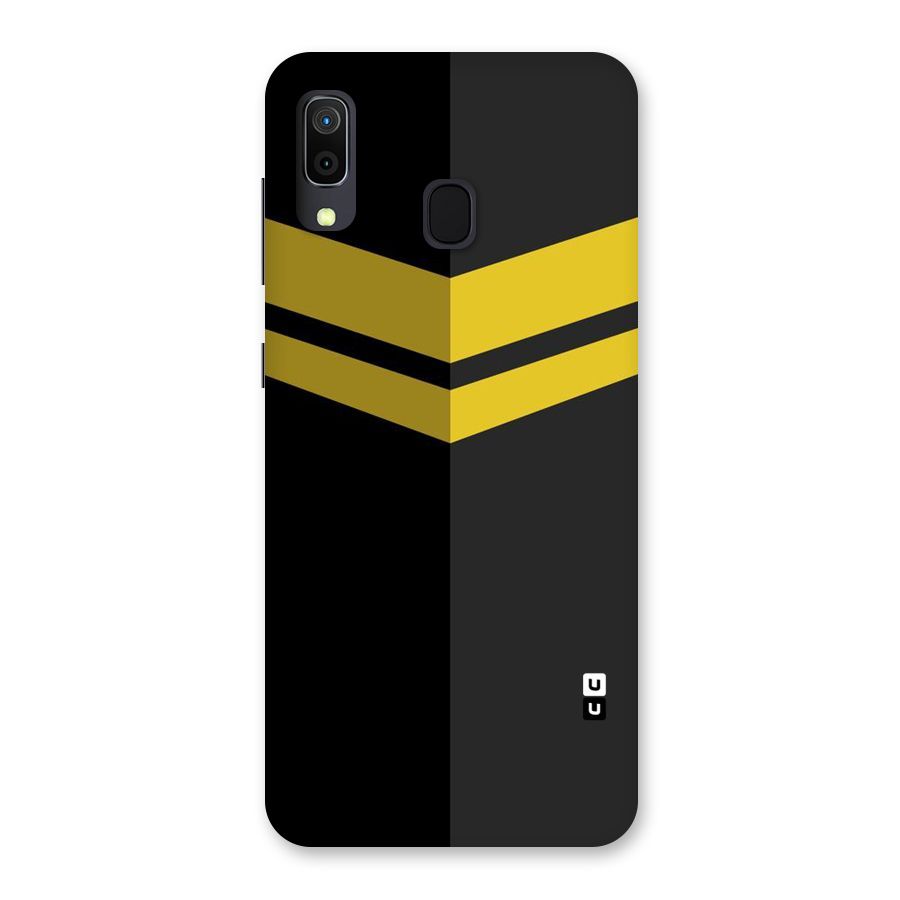 Yellow Lines Back Case for Galaxy A30