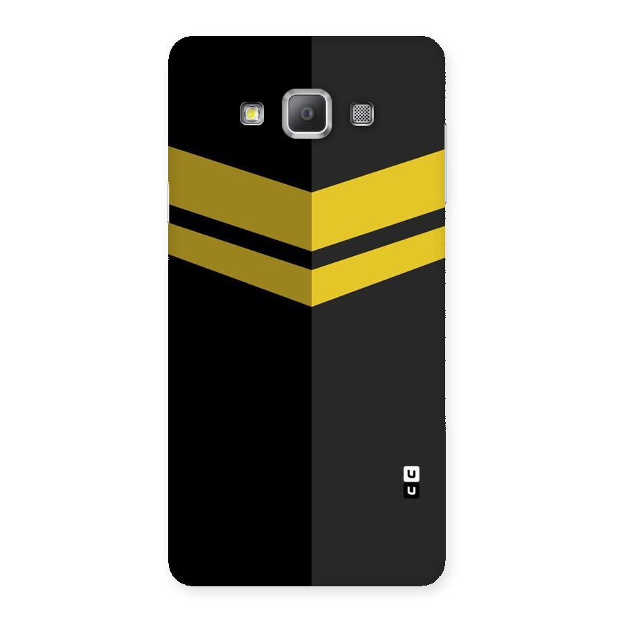 Yellow Lines Back Case for Galaxy A7