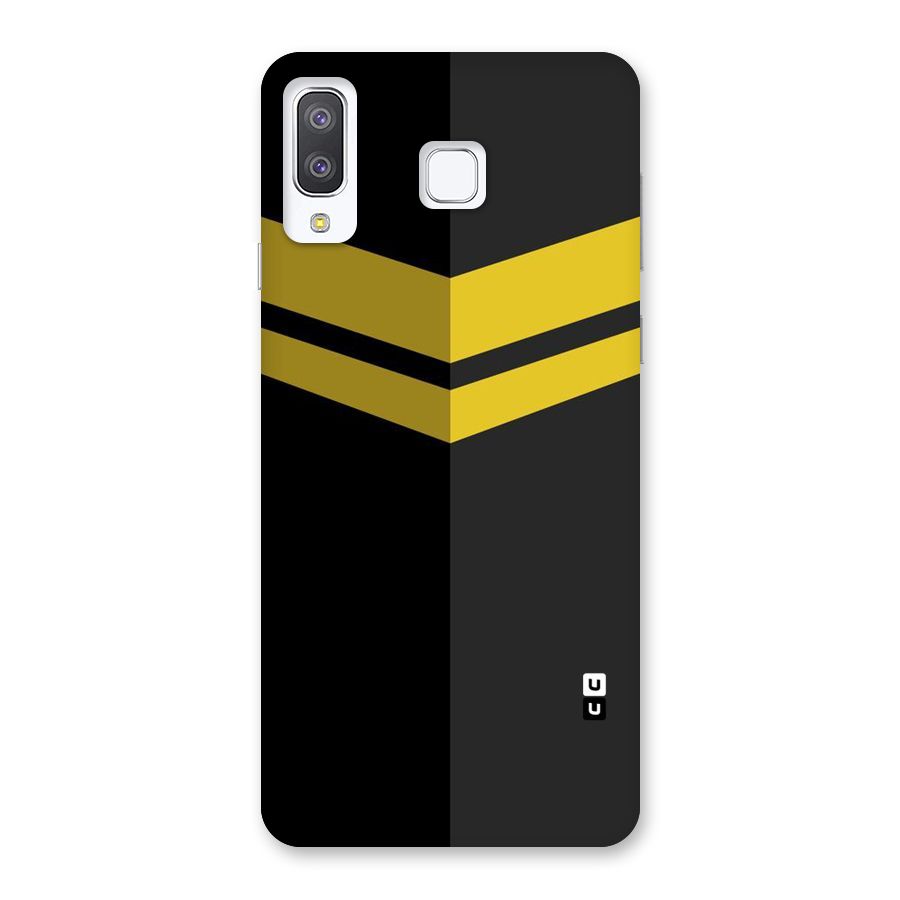 Yellow Lines Back Case for Galaxy A8 Star