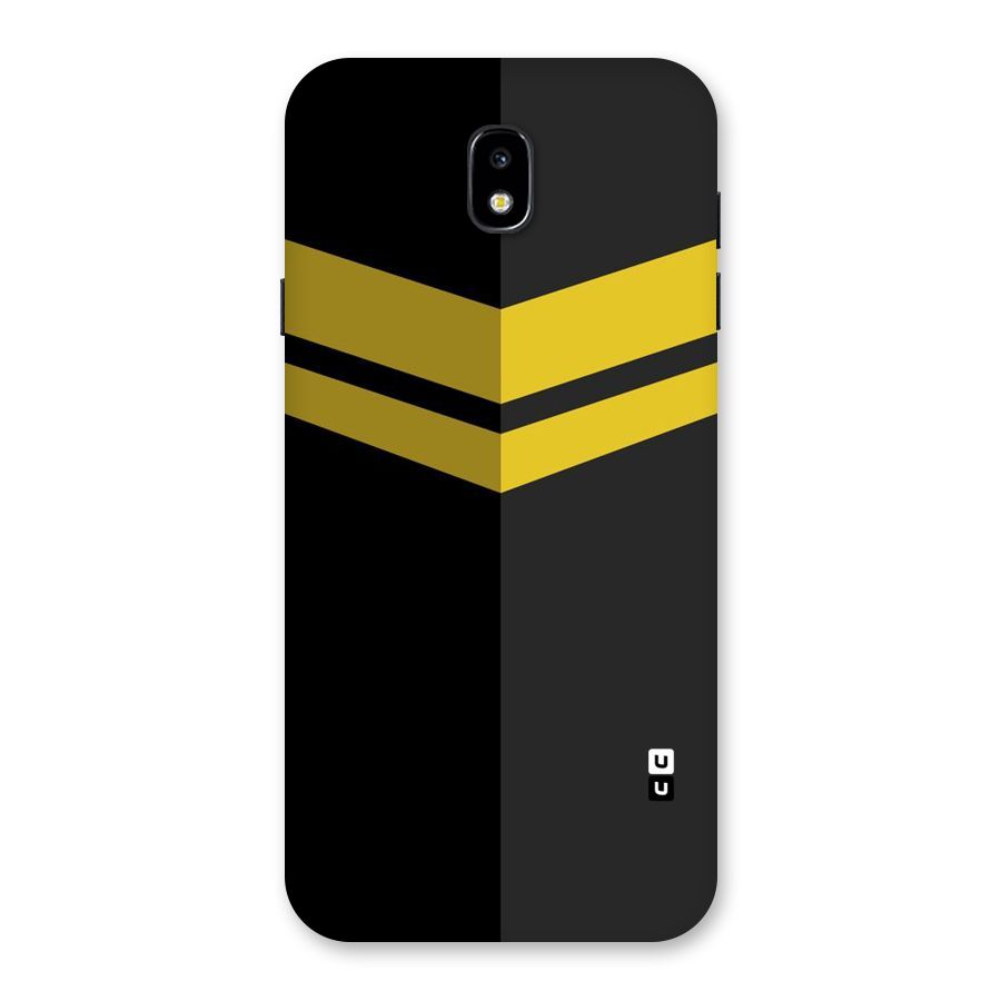 Yellow Lines Back Case for Galaxy J7 Pro
