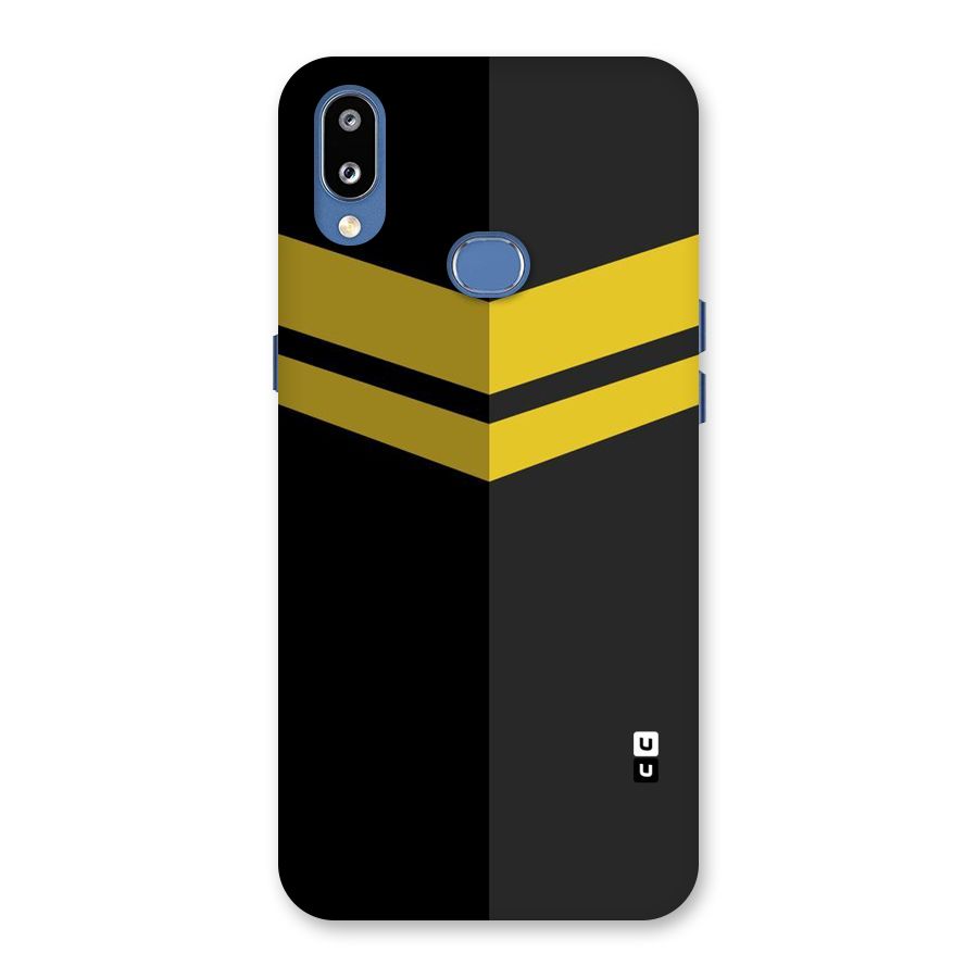 Yellow Lines Back Case for Galaxy M01s