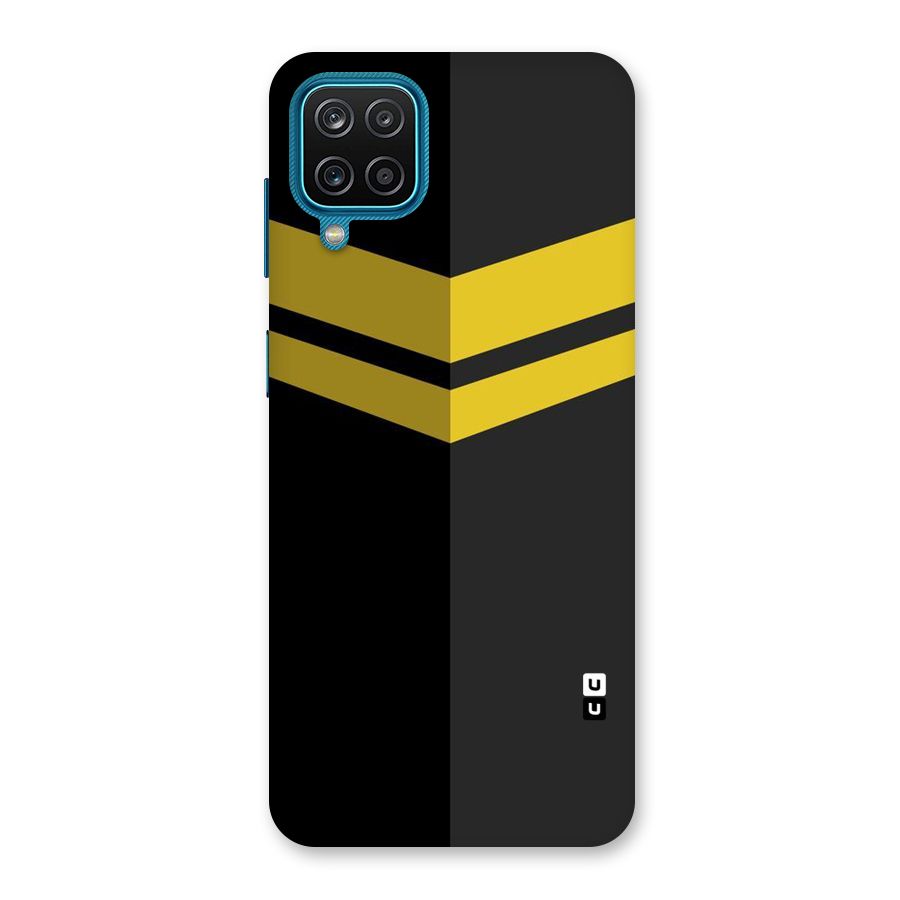 Yellow Lines Back Case for Galaxy M12