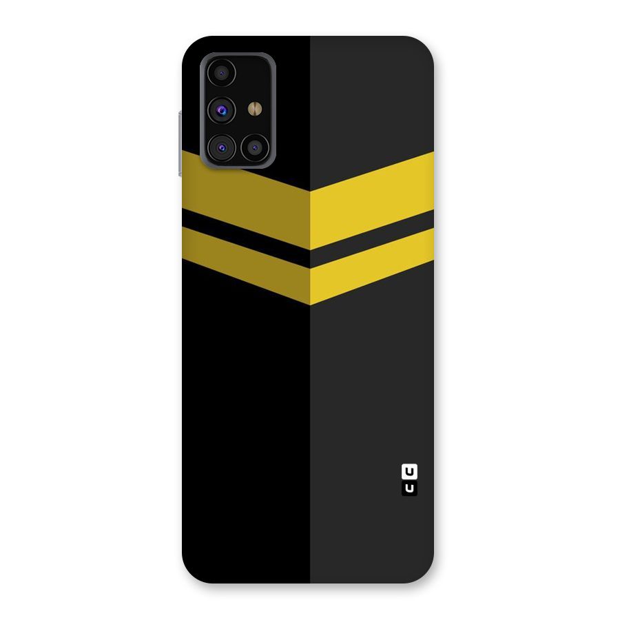 Yellow Lines Back Case for Galaxy M31s