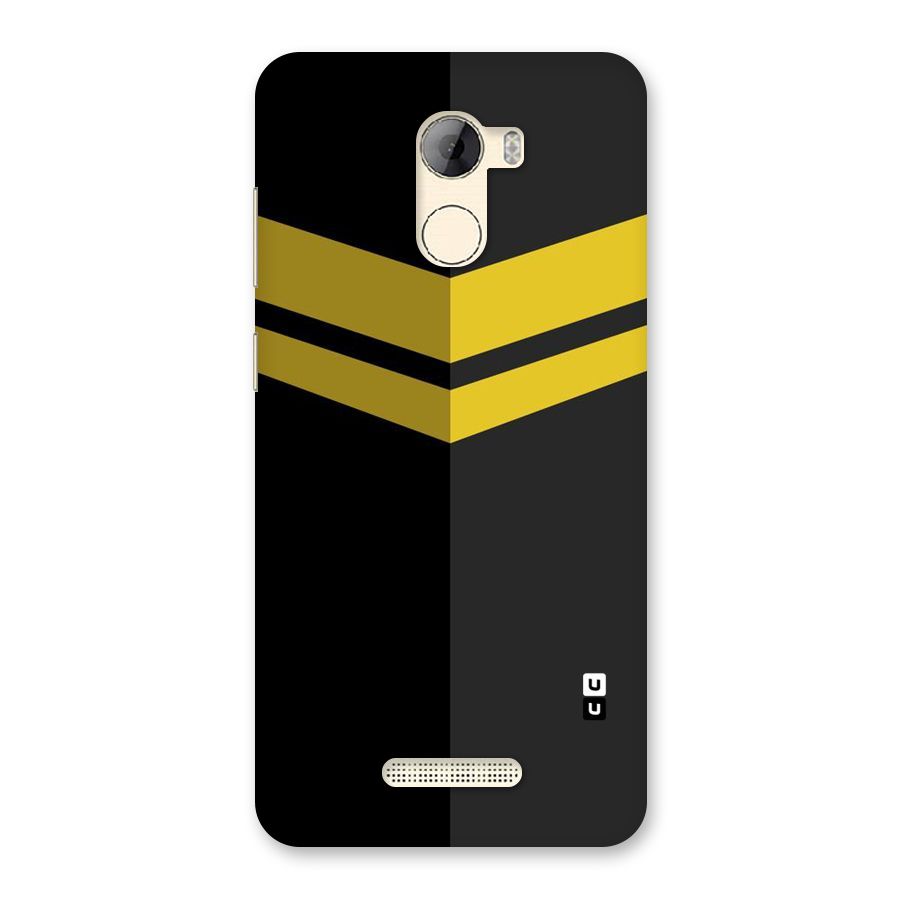Yellow Lines Back Case for Gionee A1 LIte