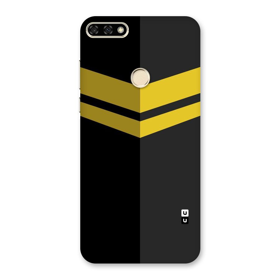 Yellow Lines Back Case for Honor 7A