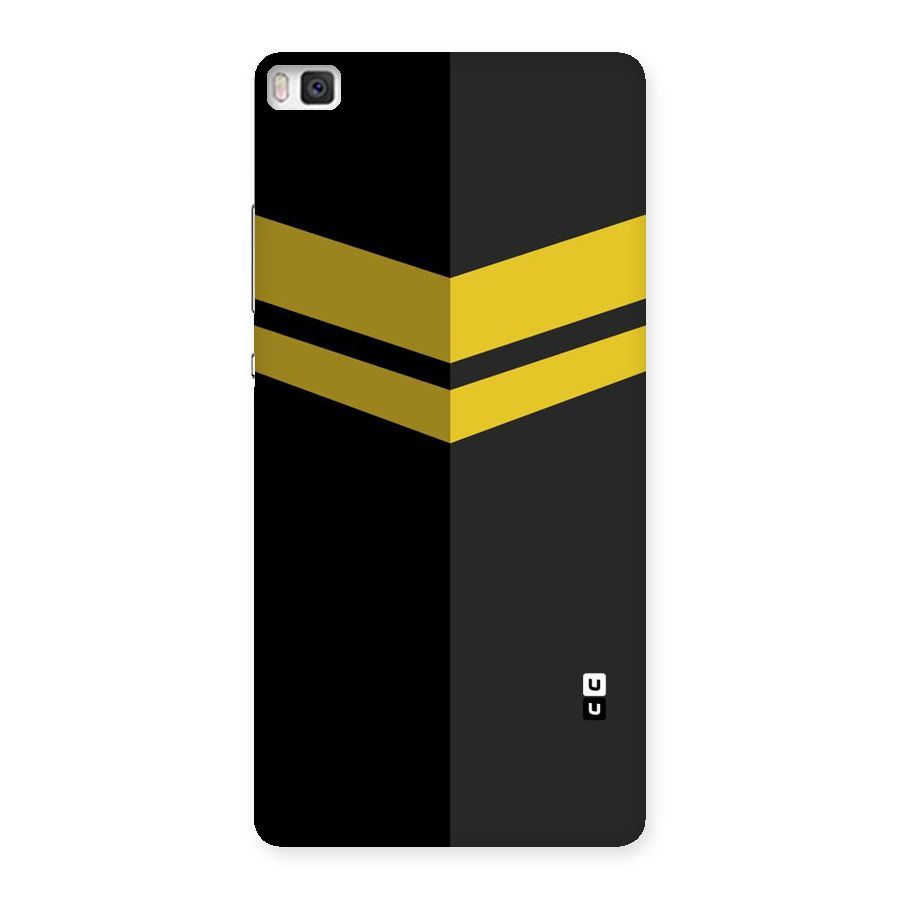 Yellow Lines Back Case for Huawei P8