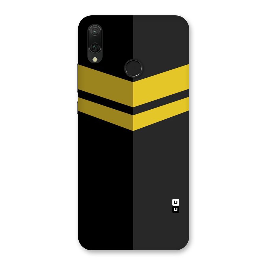 Yellow Lines Back Case for Huawei Y9 (2019)