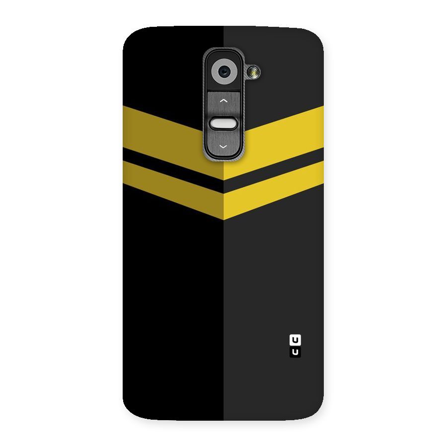 Yellow Lines Back Case for LG G2