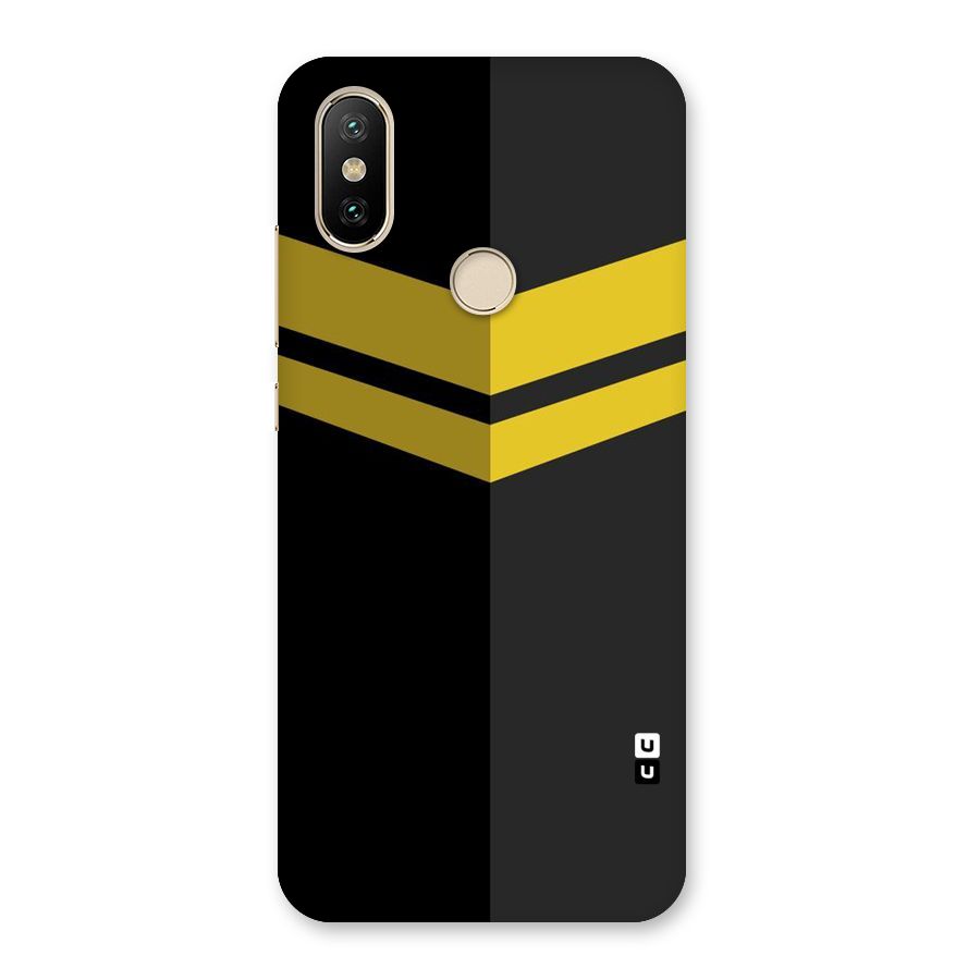 Yellow Lines Back Case for Mi A2