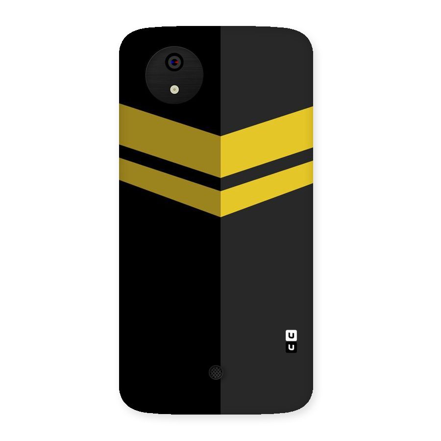 Yellow Lines Back Case for Micromax Canvas A1
