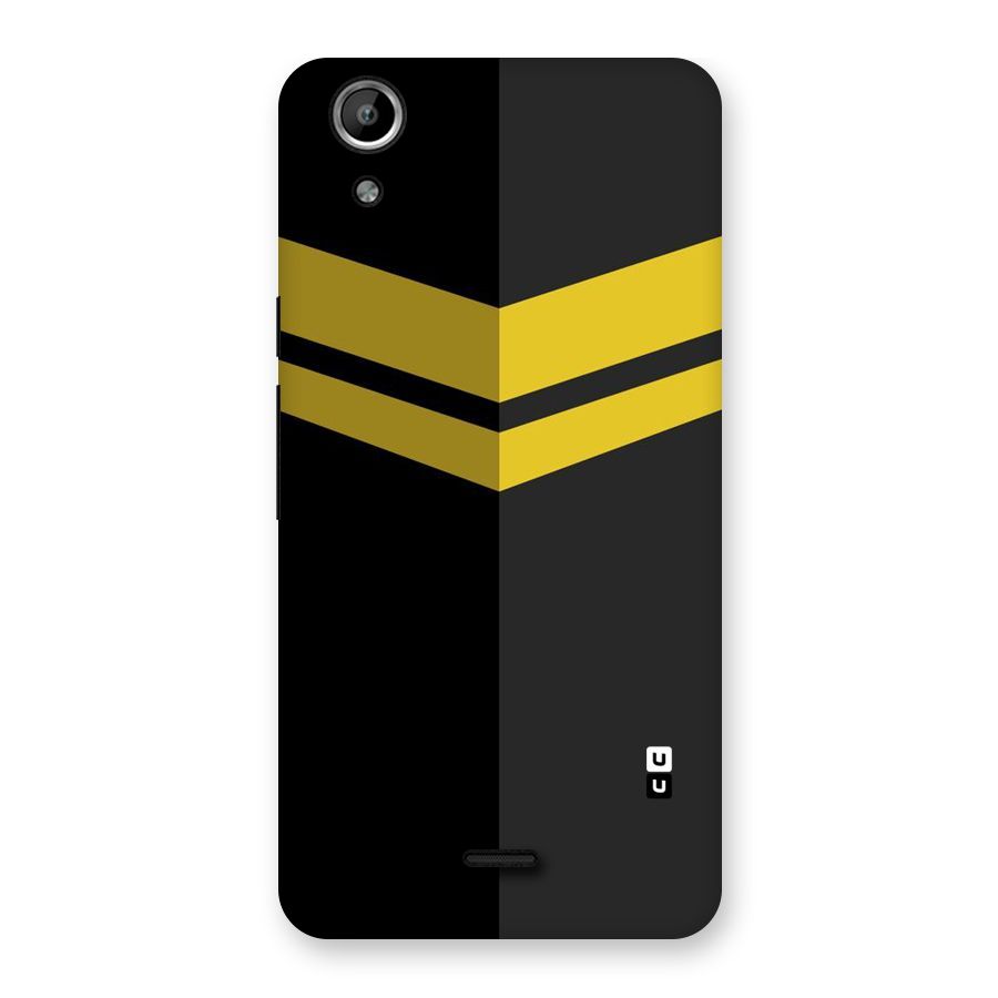 Yellow Lines Back Case for Micromax Canvas Selfie Lens Q345