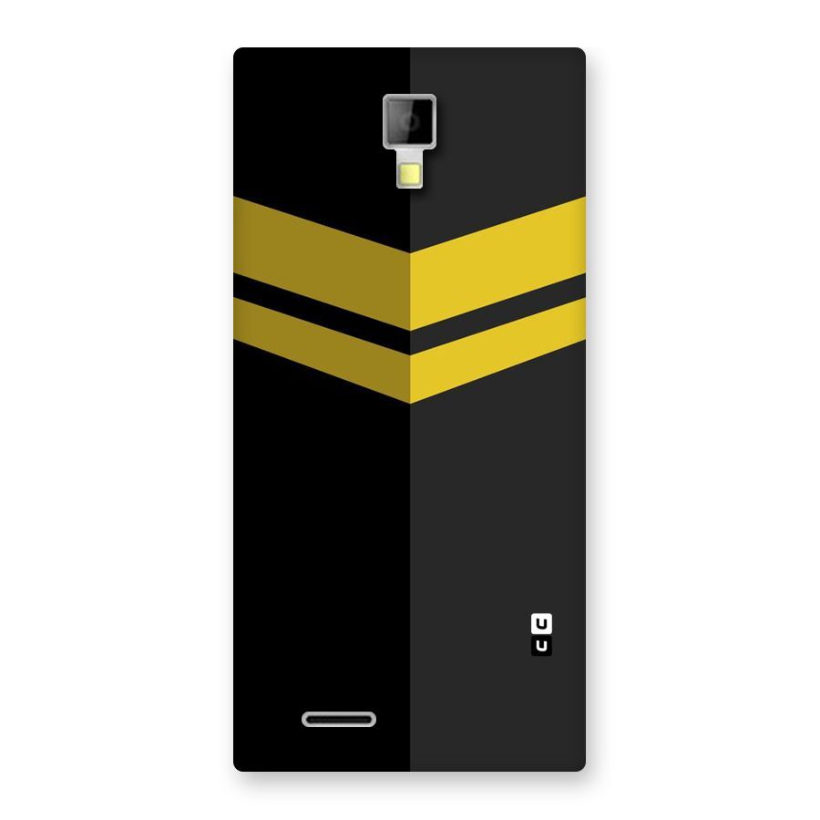 Yellow Lines Back Case for Micromax Canvas Xpress A99