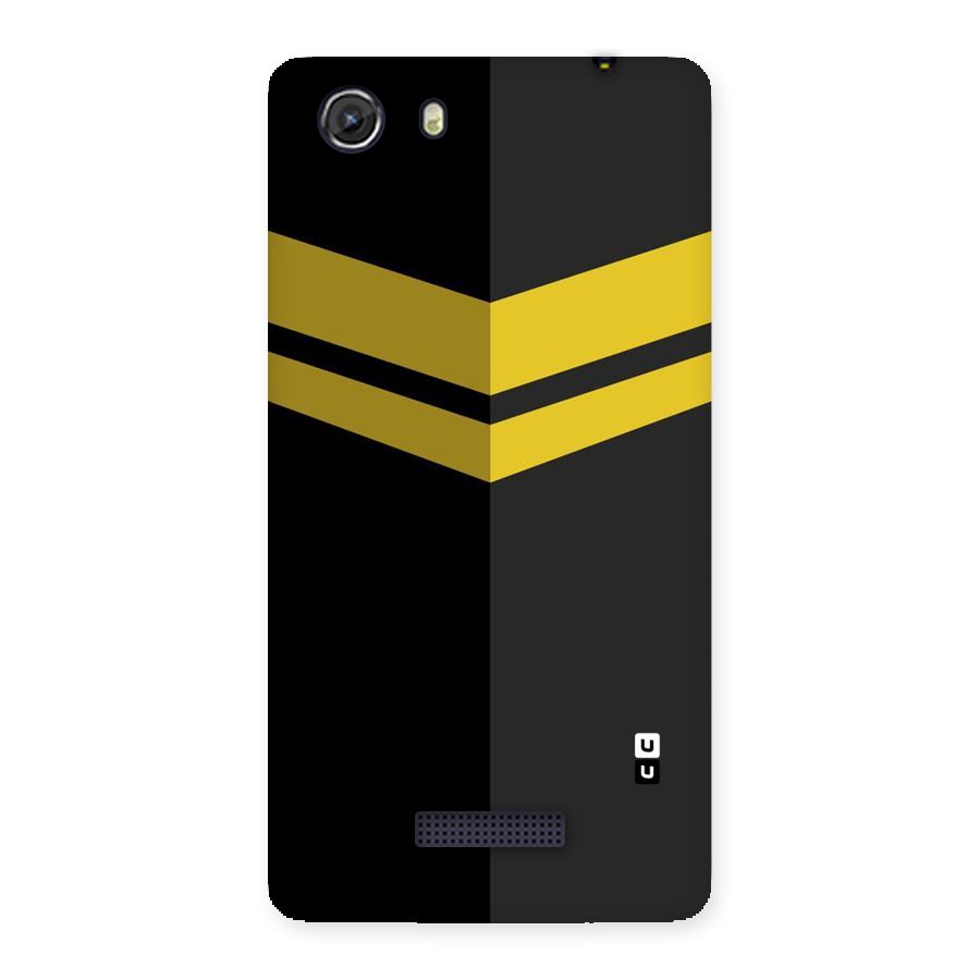 Yellow Lines Back Case for Micromax Unite 3