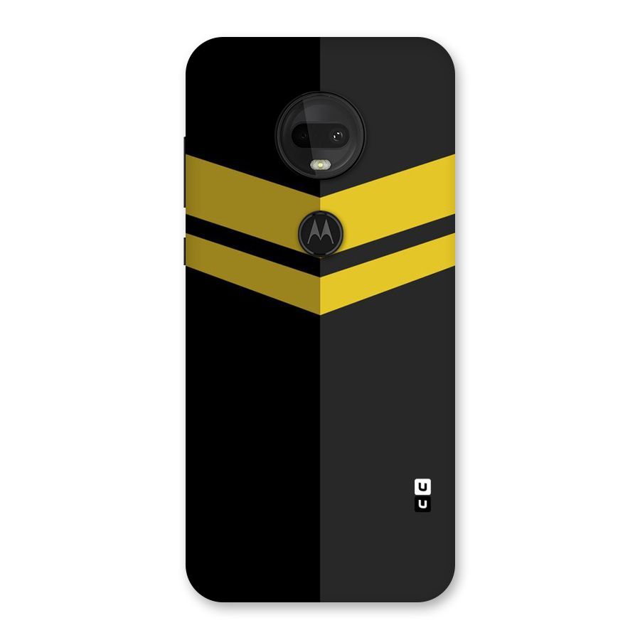 Yellow Lines Back Case for Moto G7