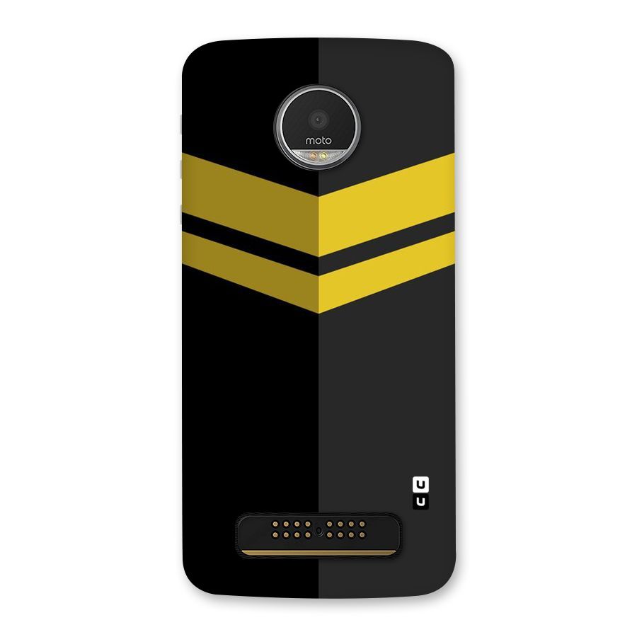 Yellow Lines Back Case for Moto Z Play