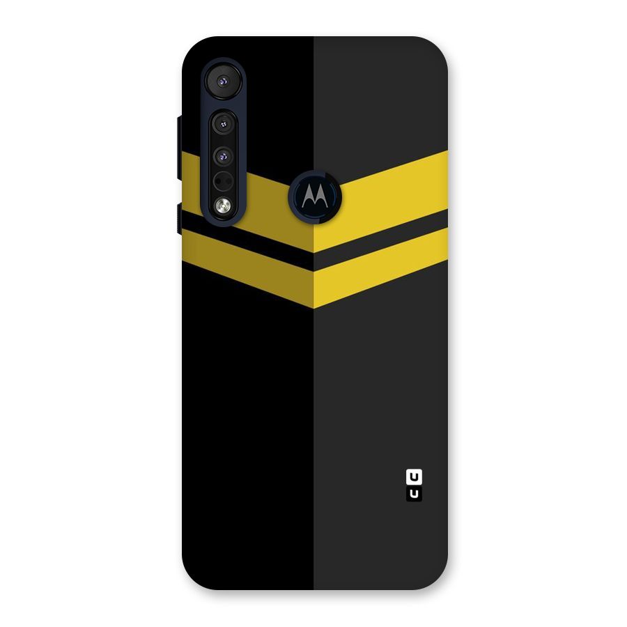 Yellow Lines Back Case for Motorola One Macro