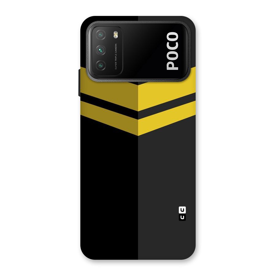 Yellow Lines Back Case for Poco M3