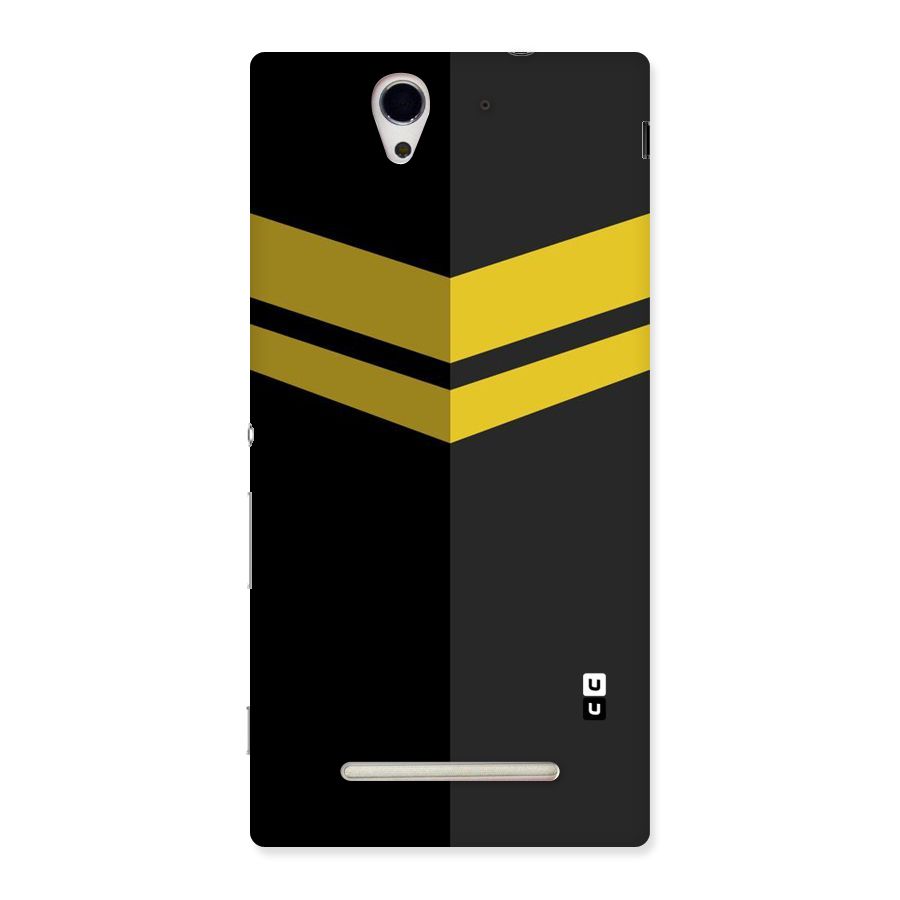 Yellow Lines Back Case for Sony Xperia C3