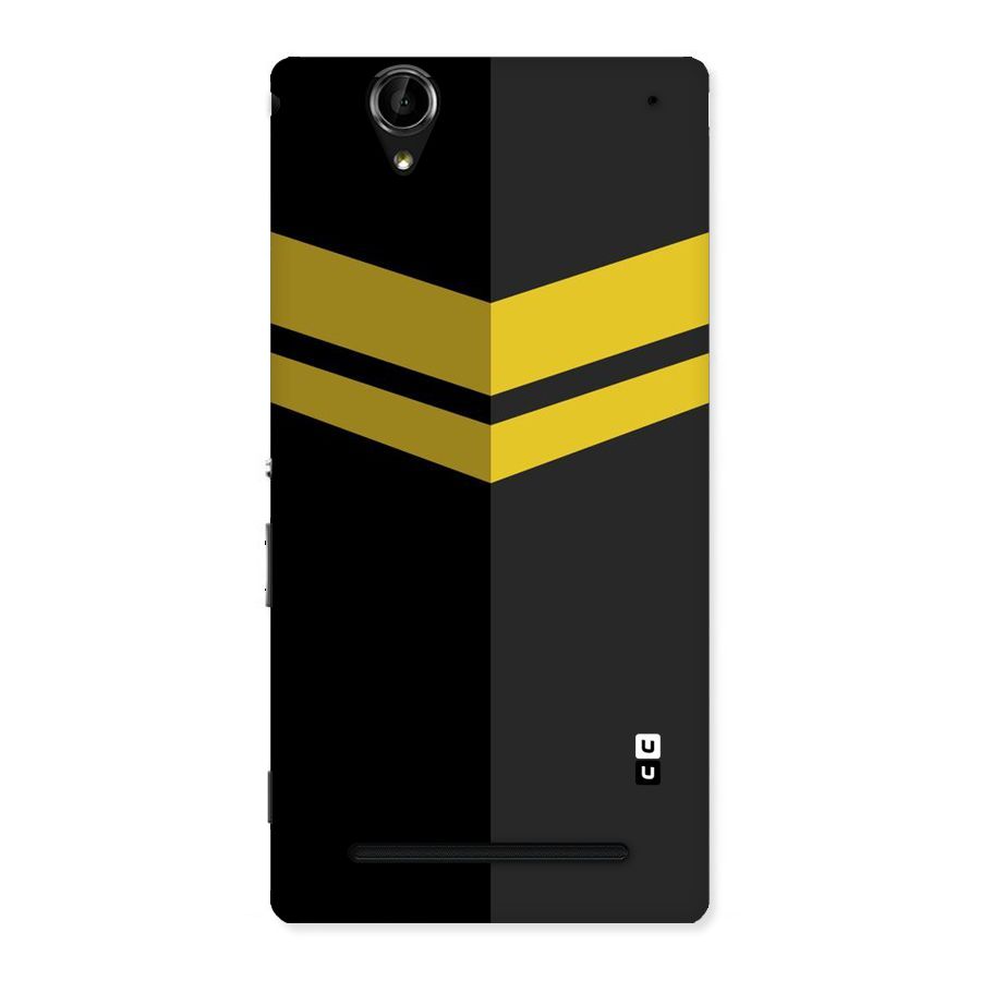 Yellow Lines Back Case for Sony Xperia T2