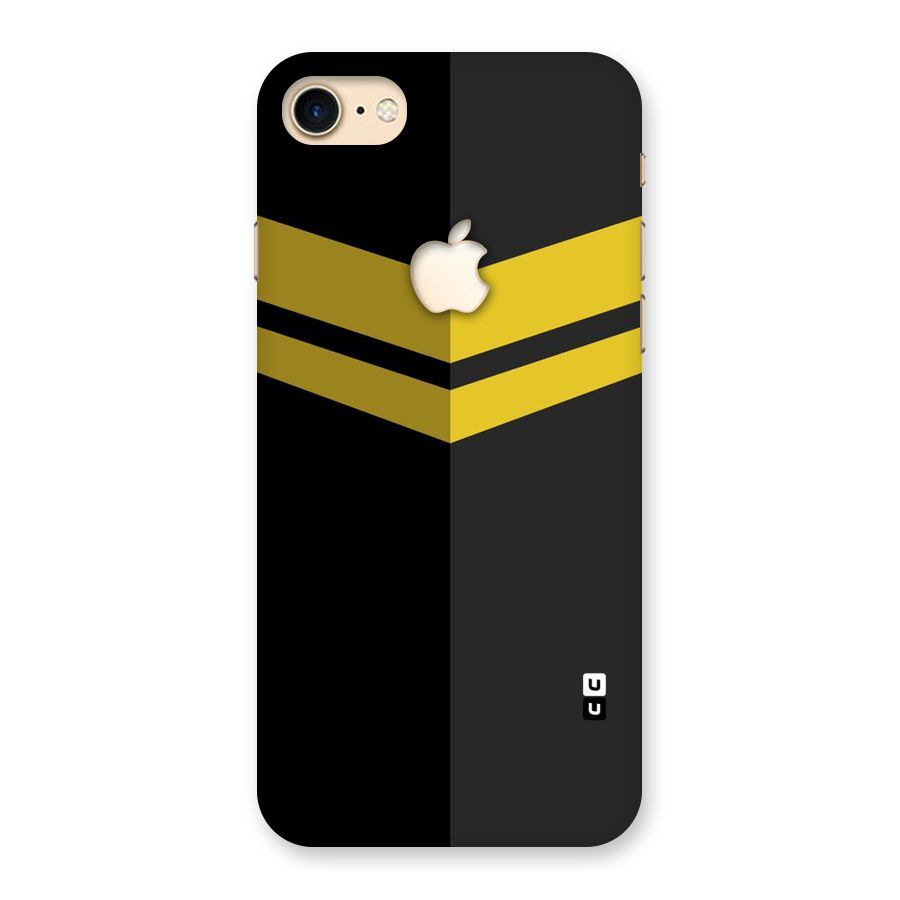 Yellow Lines Back Case for iPhone 7 Apple Cut