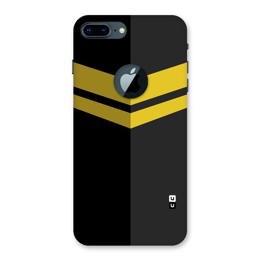 Yellow Lines Back Case for iPhone 7 Plus Logo Cut