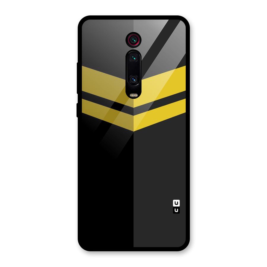 Yellow Lines Glass Back Case for Redmi K20