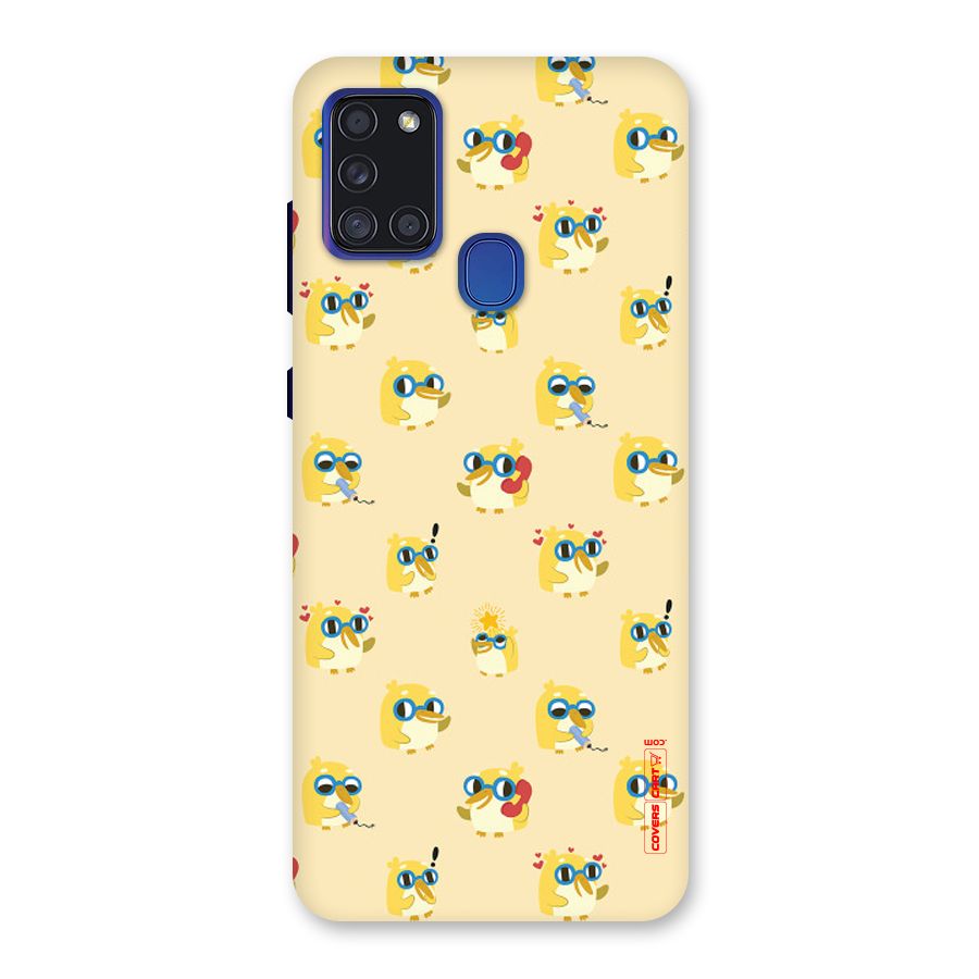 Yellow Parrot Back Case for Galaxy A21s