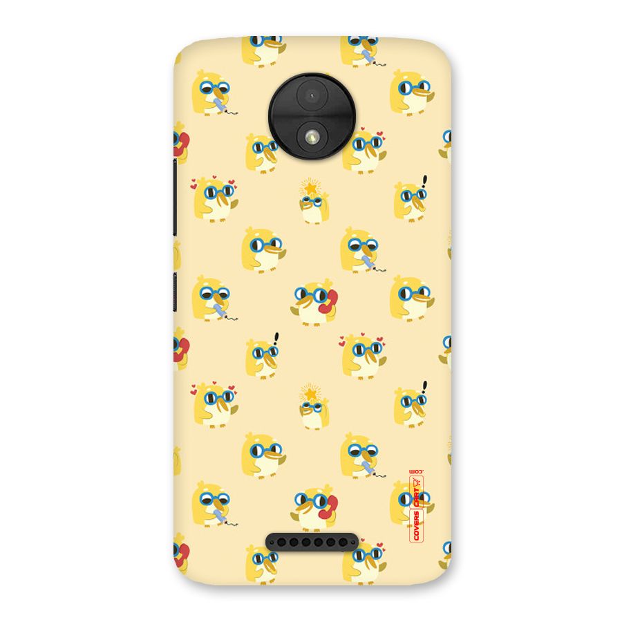 Yellow Parrot Back Case for Moto C