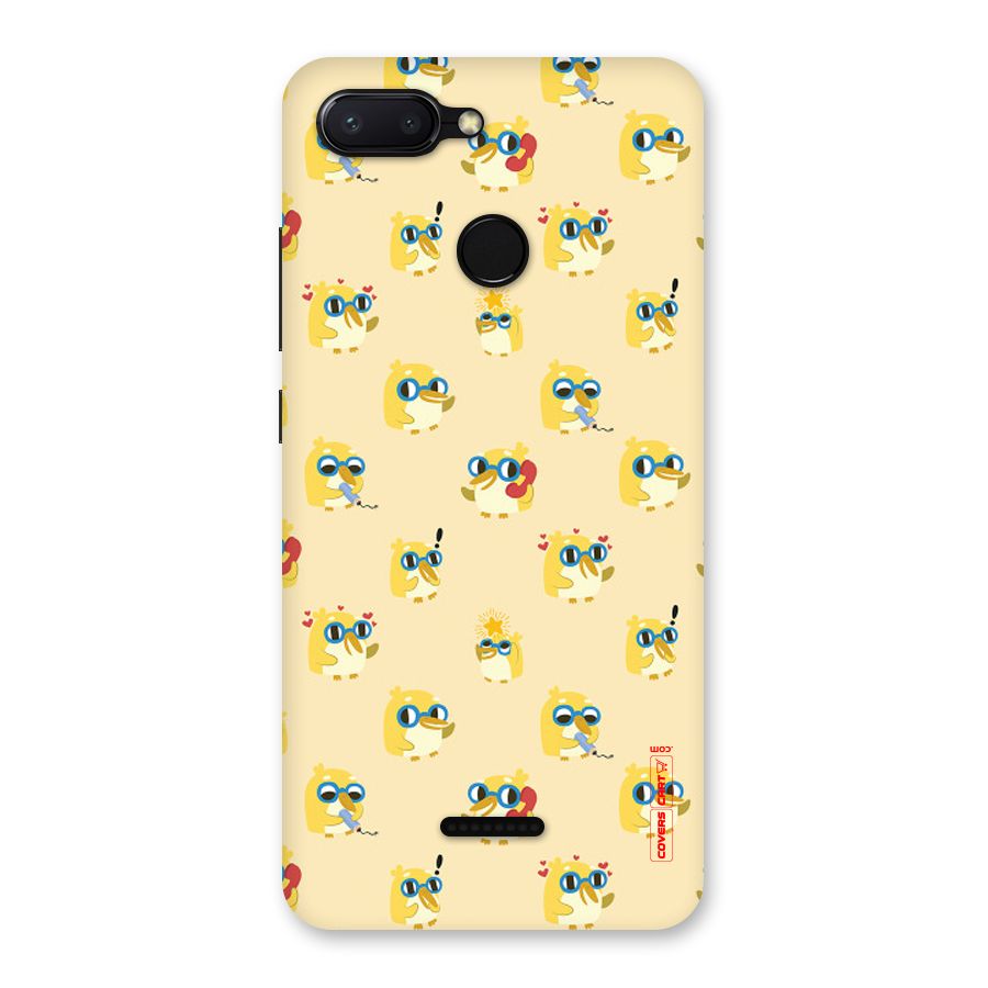 Yellow Parrot Back Case for Redmi 6