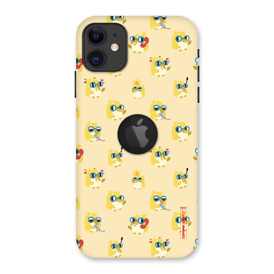 Yellow Parrot Back Case for iPhone 11 Logo Cut