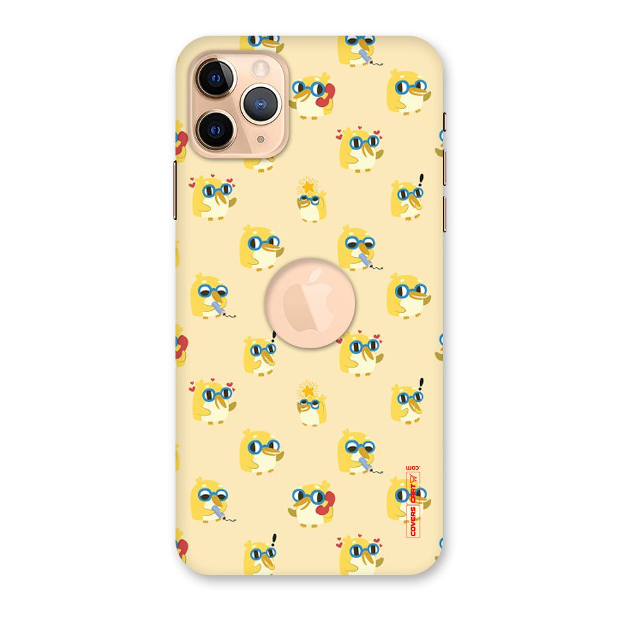 Yellow Parrot Back Case for iPhone 11 Pro Max Logo Cut
