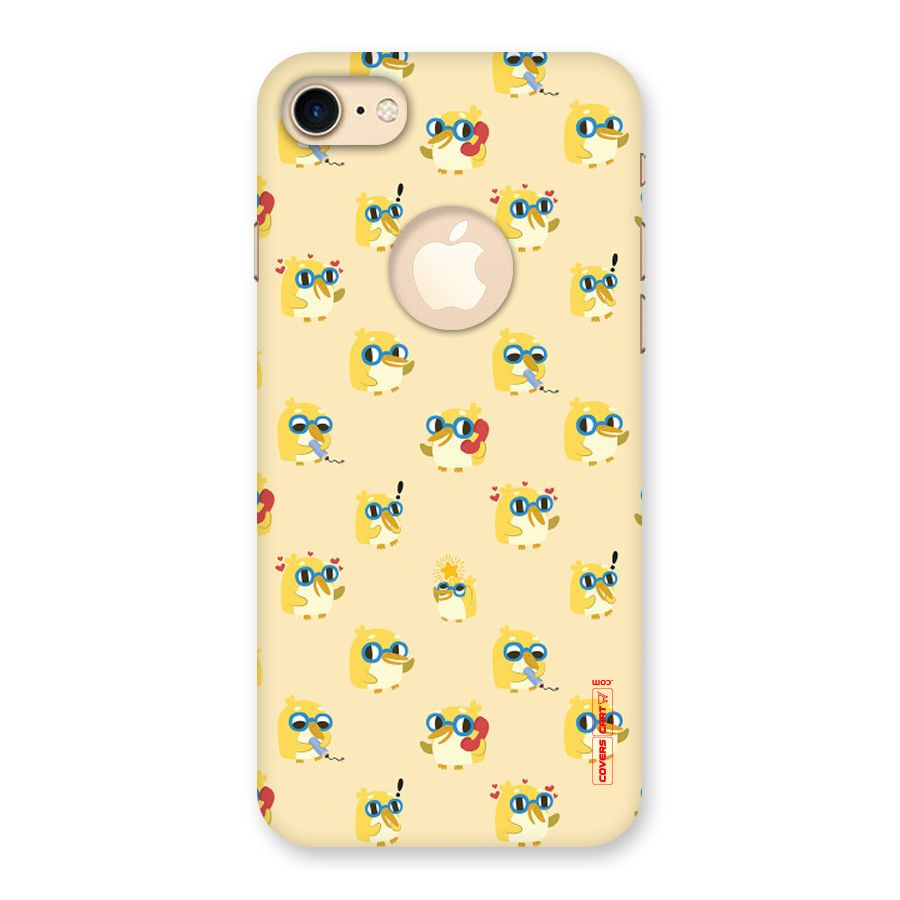 Yellow Parrot Back Case for iPhone 7 Logo Cut