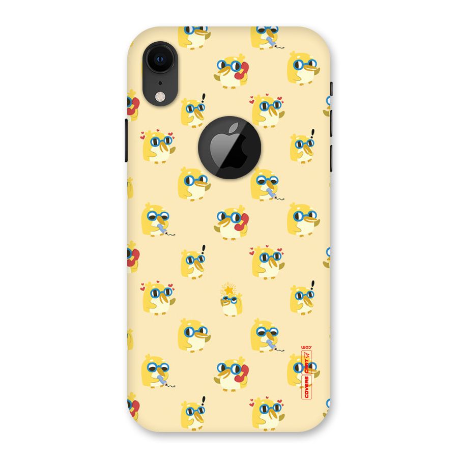 Yellow Parrot Back Case for iPhone XR Logo Cut