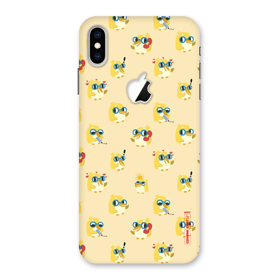 Yellow Parrot Back Case for iPhone XS Max Apple Cut