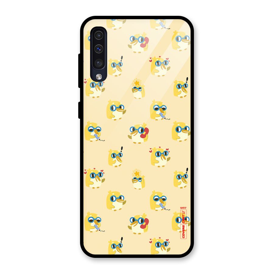 Yellow Parrot Glass Back Case for Galaxy A50