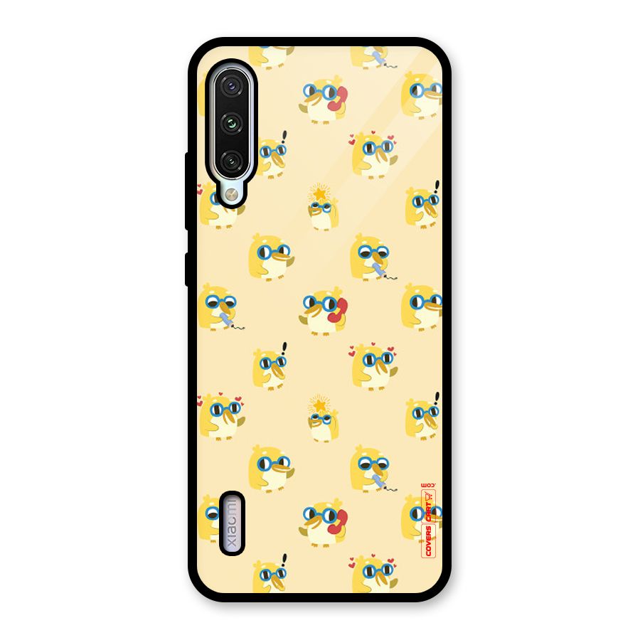 Yellow Parrot Glass Back Case for Mi A3