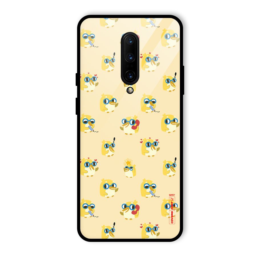 Yellow Parrot Glass Back Case for OnePlus 7 Pro